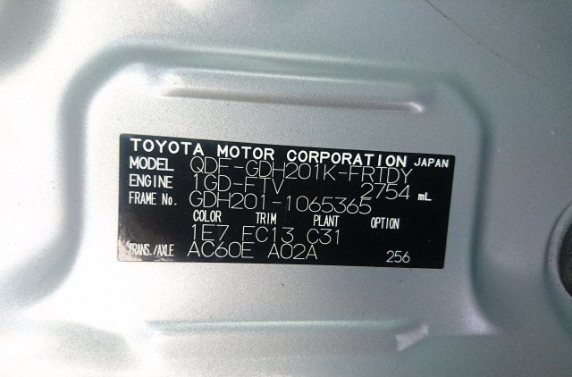 2021 Toyota Hiace Van QDF-GDH201K